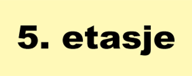 Huvudbild Skilt -  5. etasje
