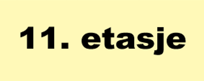 Huvudbild Skilt - 11. etasje