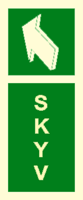 Hovedbilde Dørskilt - Skyv venstre