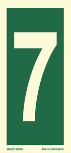 Huvudbild Etasjenummer skilt "7"