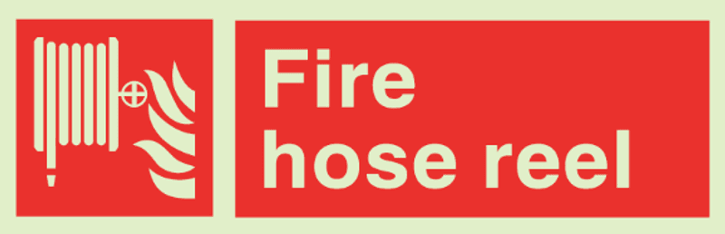 Fire hose reel w text