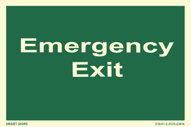 Huvudbild Emergency Exit, Aluminium