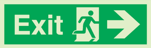 Hovedbilde Exit with arrow - right