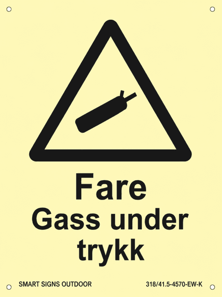 Fare gass under trykk Outdoor, Aluminium - med skruehull