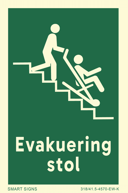 Hovedbilde Evakueringsstol, Aluminium
