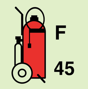 Hovedbilde Fire extinguisher wheeled foam - 45ltr