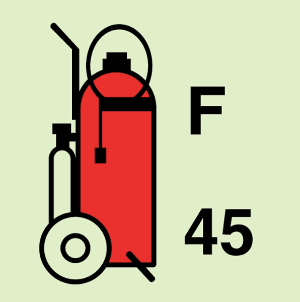 Fire extinguisher wheeled foam - 45ltr