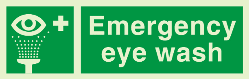 Emergency eye wash