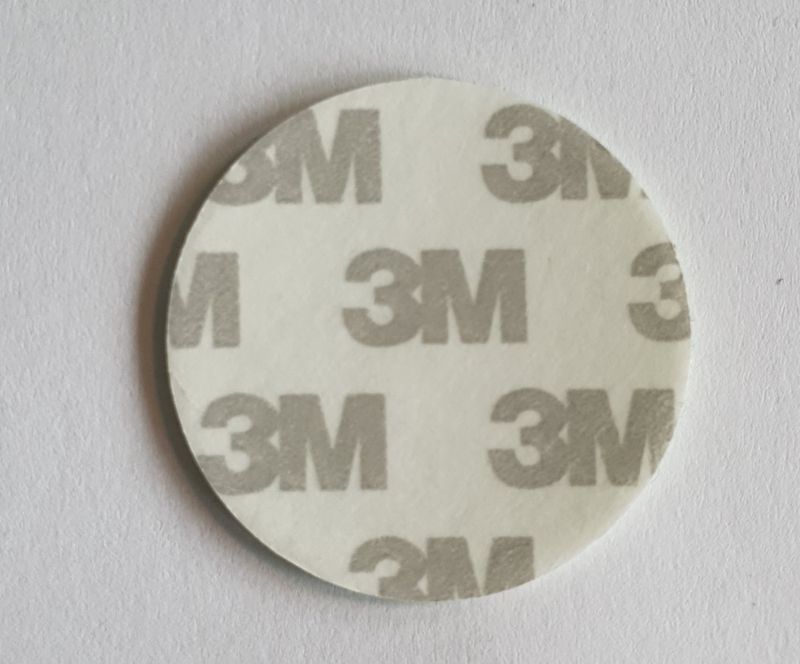 Etterlysende sirkel ø50 mm. med lim, velg vinyl eller aluminium